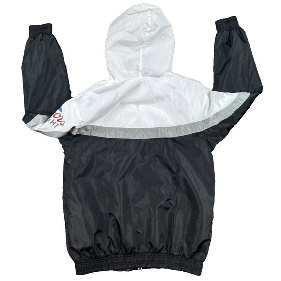 Coors Light NFL Raiders Windbreaker Jacket SZ Small Black/White/Grey - Picture 3 of 7